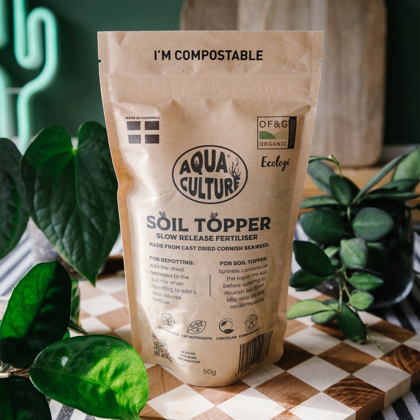 Dried Seaweed Soil Topper